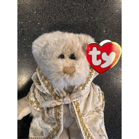 TY Beany Bear 1993 Christmas Bear Gwendolyn Beany Bear With Tag - Picture 5 of 6